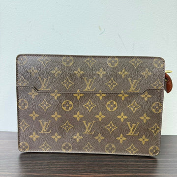Louis Vuitton Monogram Brown Clutch Bag