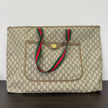 Gucci GG Plus Beige Travel Tote Bag