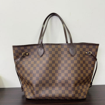 Louis Vuitton Neverfull MM Damier Ebene Tote Brown