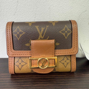 Louis Vuitton Dauphine Brown Monogram Canvas Wallet Small