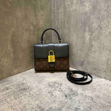 louis vuitton locky bb brown and black handbag