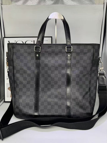 Louis Vuitton Damier Graphite Canvas Tote Bag Black Large