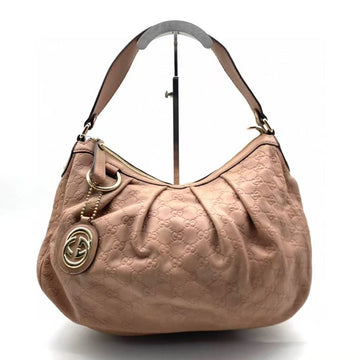 Gucci Pink GG Canvas Shoulder Bag Medium
