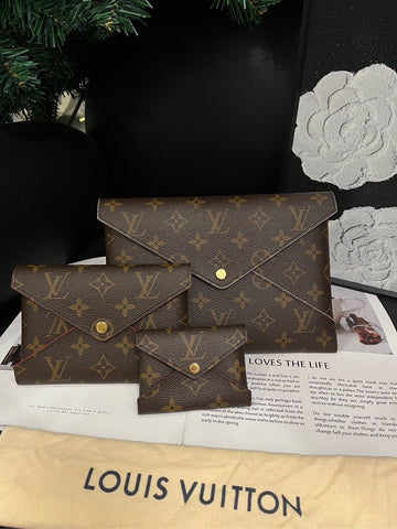 Louis Vuitton Kirigami Monogram Brown Three-In-One Pouch Set
