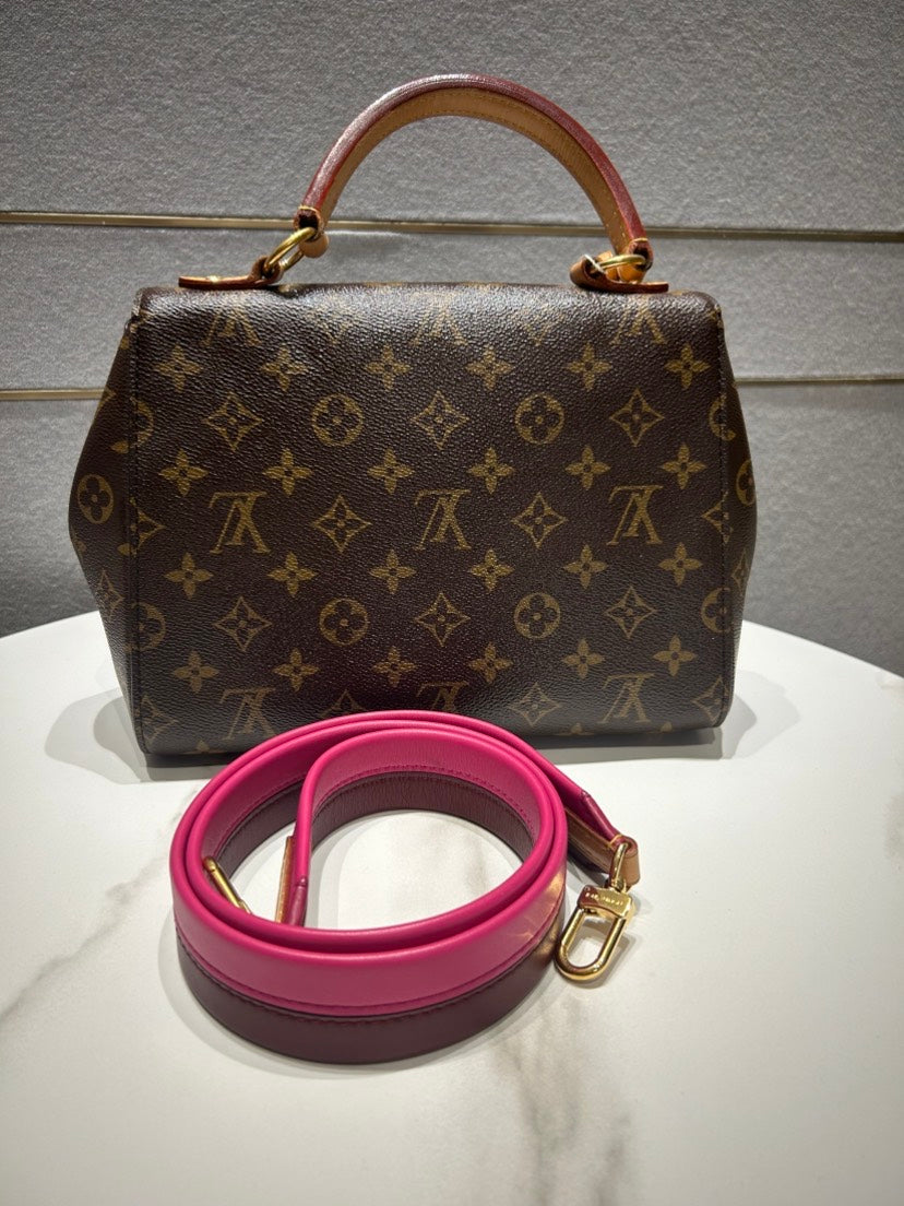 Louis Vuitton Cluny BB Monogram Canvas Pink Top Handle Bag