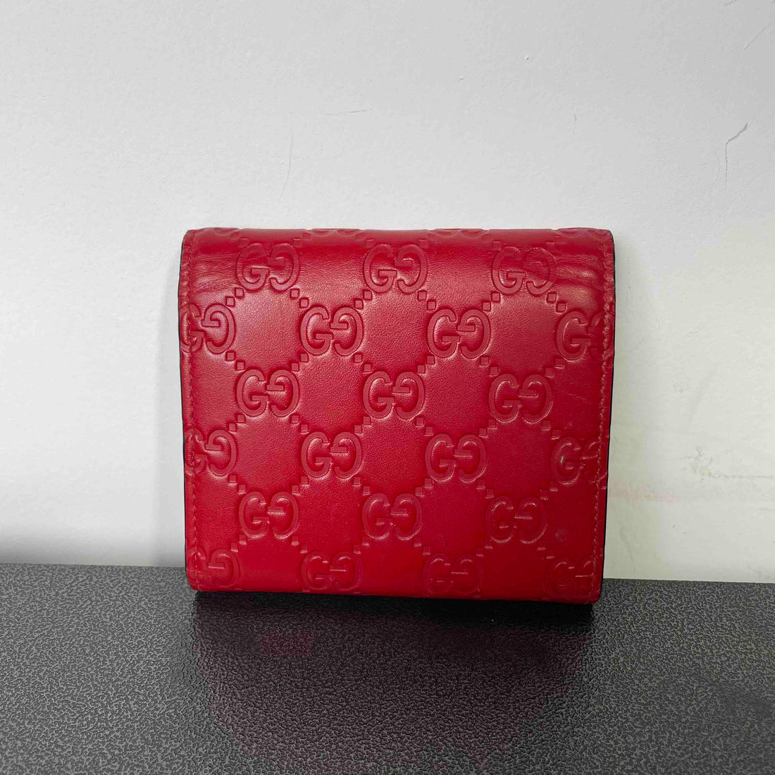 Gucci Embossed Red Wallet