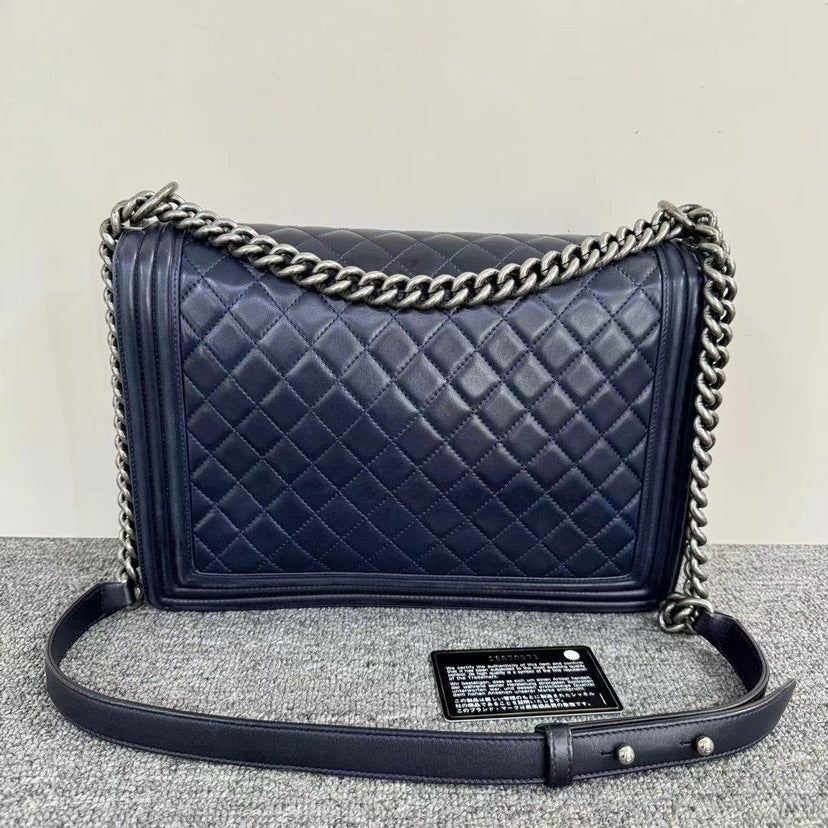 Top Quality Chanel Leboy Bag Indigo