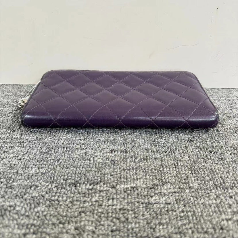Top Quality Chanel Cambon Purple Wallet
