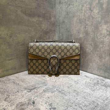 Gucci Dionysus GG Supreme Beige Shoulder Bag