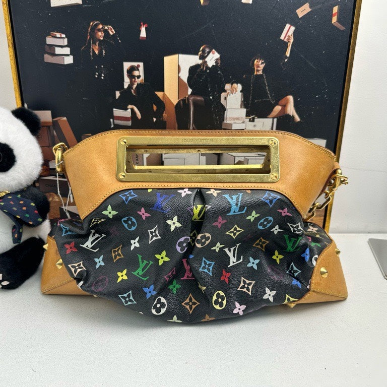 Louis Vuitton Multicolore Brest Shoulder Bag Black