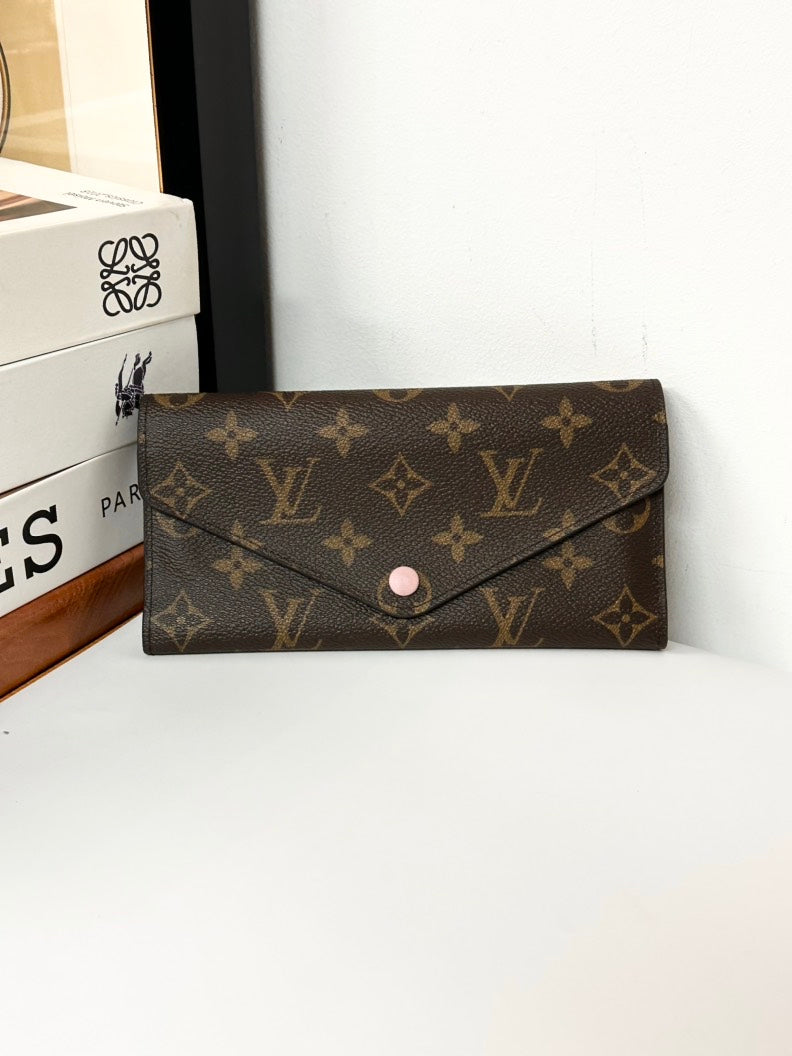 Louis Vuitton Monogram Brown Canvas Sarah Wallet