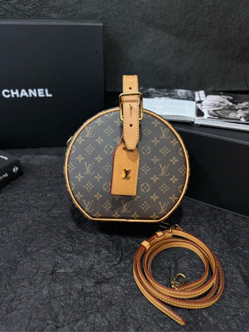 LV Petite Boite Chapeau Monogram Brown Handle Bag