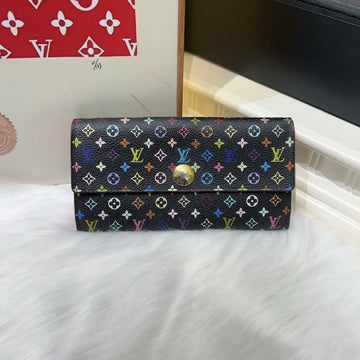 Louis Vuitton Multicolore Sarah Black Wallet