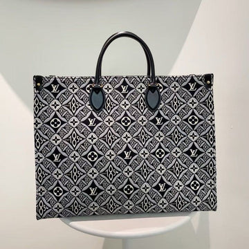 Louis Vuitton On The Go Black Monogram Canvas Tote Bag Large