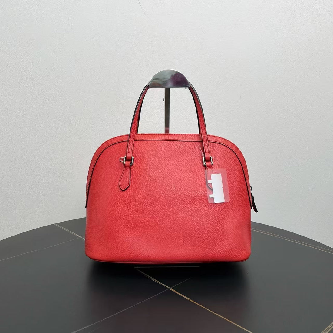 Gucci Red Leather Shell Wrap Shoulder Bag