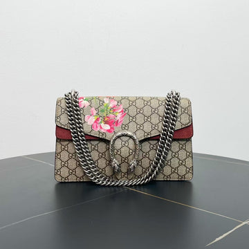 Gucci Dionysus Floral Beige Canvas Shoulder Bag