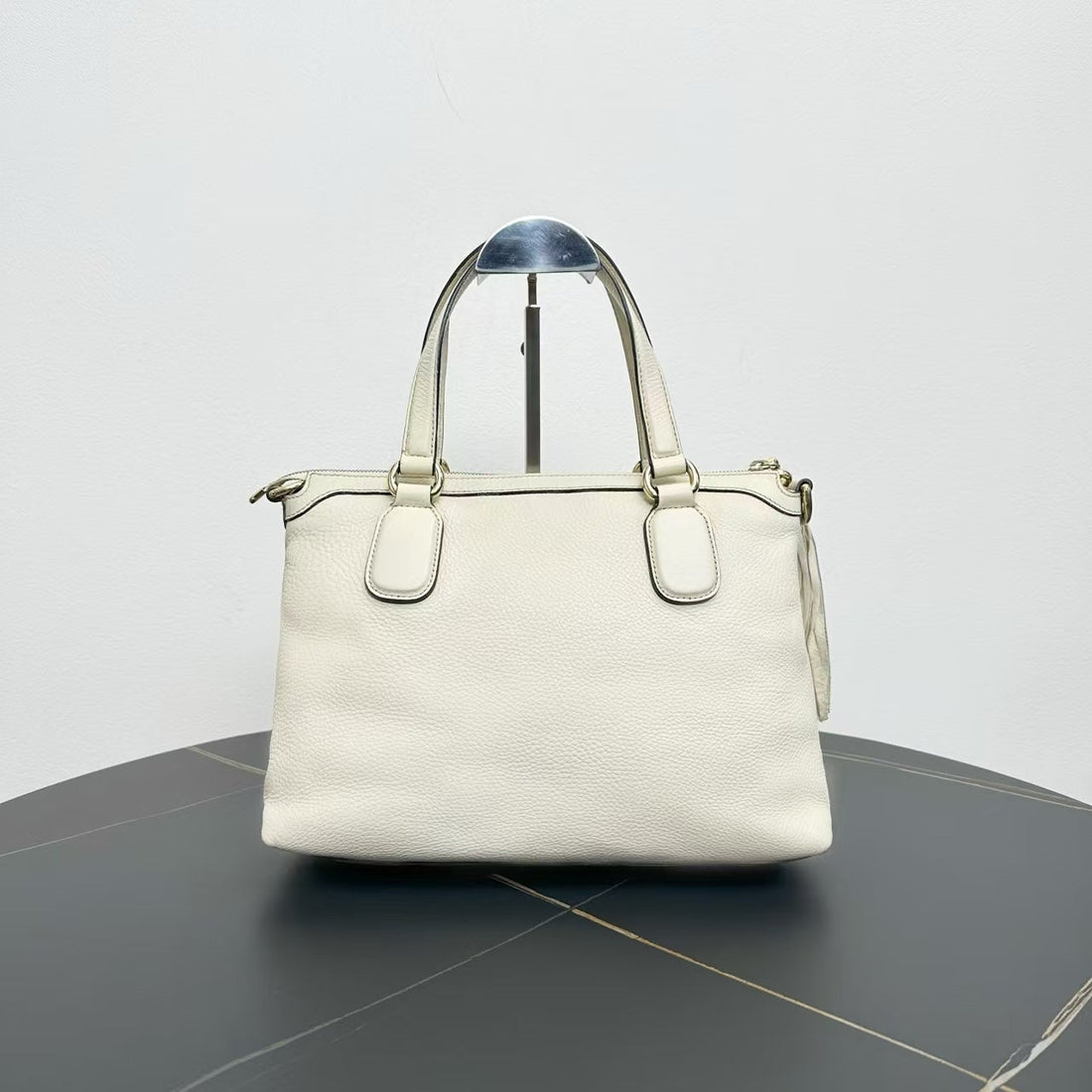 Gucci Soho White Leather Tote Bag