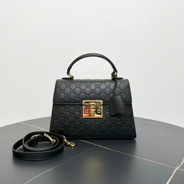 Gucci Padlock Two-Way Black Bag