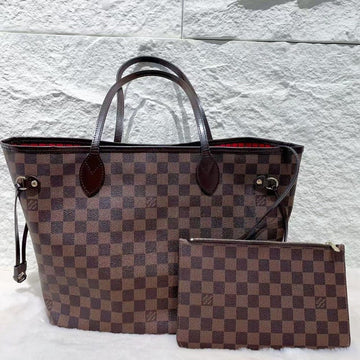 Louis Vuitton Neverfull MM Damier Ebene Shoulder Bag