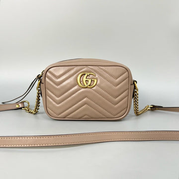 Gucci GG Marmont Beige Camera Bag