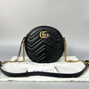 Gucci Marmont Black Round Bag