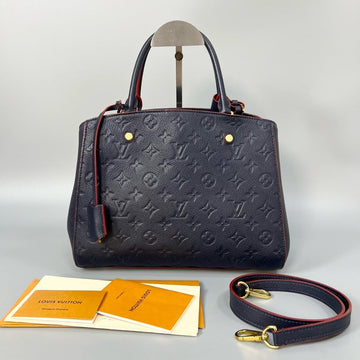 Louis Vuitton Montaigne Medium Navy Handbag