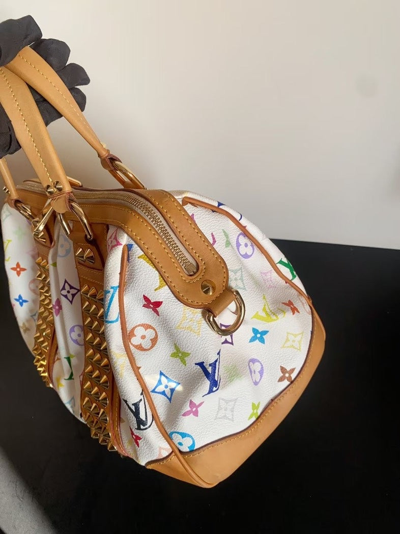 Louis Vuitton Multicolore Monogram White Handbag