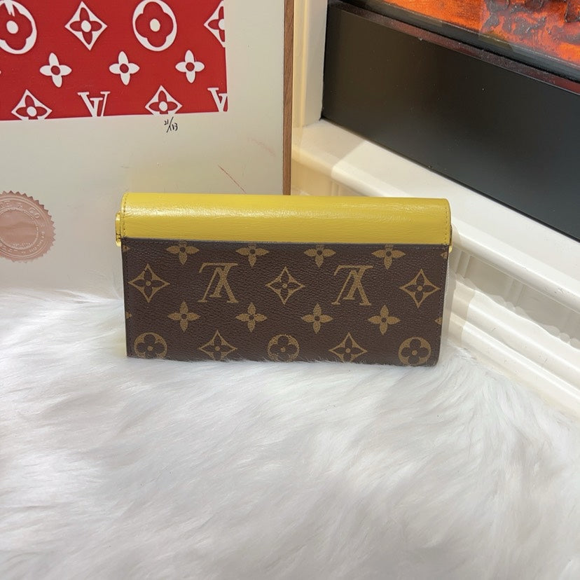 Louis Vuitton Sarah Wallet Monogram Yellow