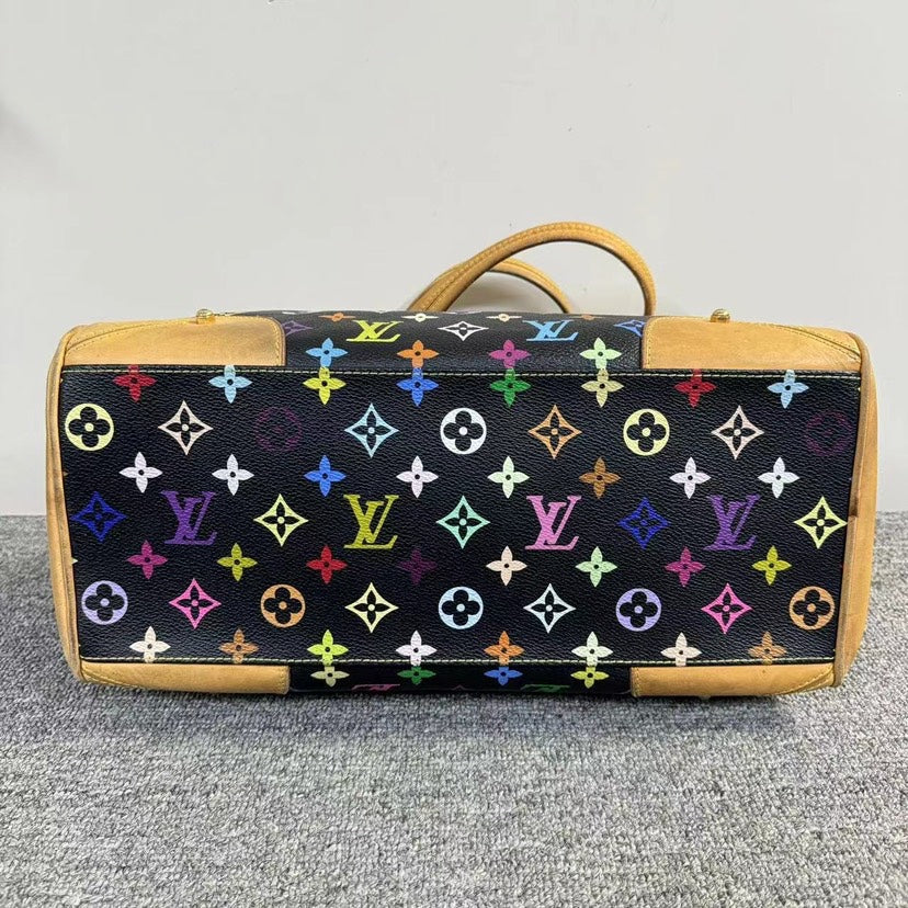 Louis Vuitton Multicolor Black Canvas Bag