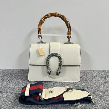 Gucci Dionysus Bamboo White Bag