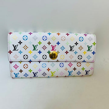 Louis Vuitton Multicolor Sarah Wallet White