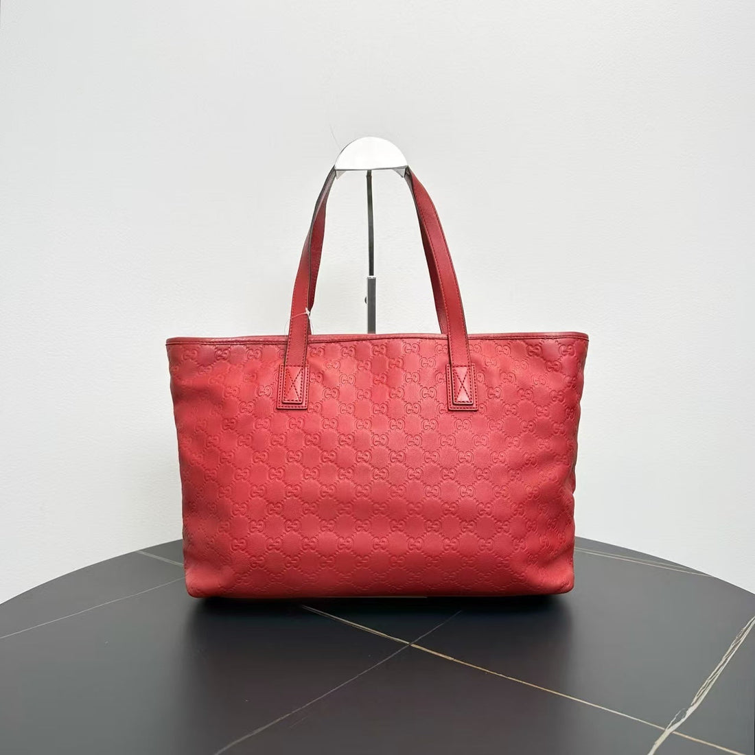Gucci Red Logo Tote Bag