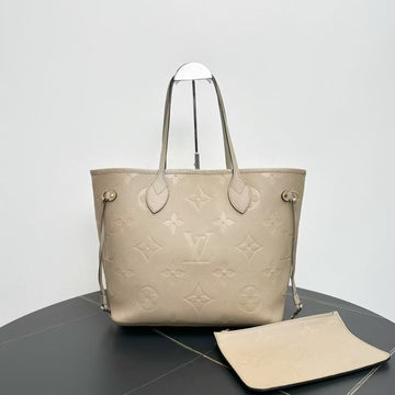 Louis Vuitton Neverfull Beige Tote Bag