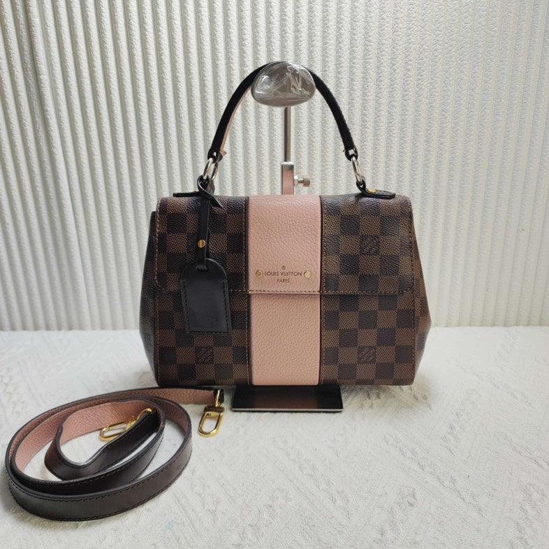 Louis Vuitton Venice Damier Ebene Rose Ballerine Handbag