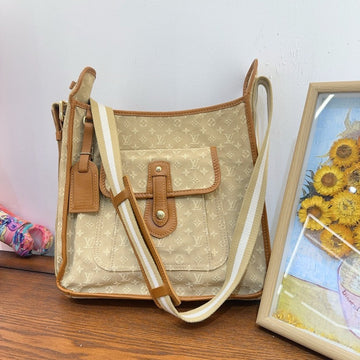Louis Vuitton Looping GM Beige Canvas Bag