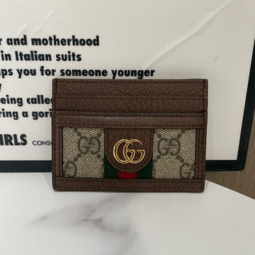 Gucci Ophidia Brown Card Holder