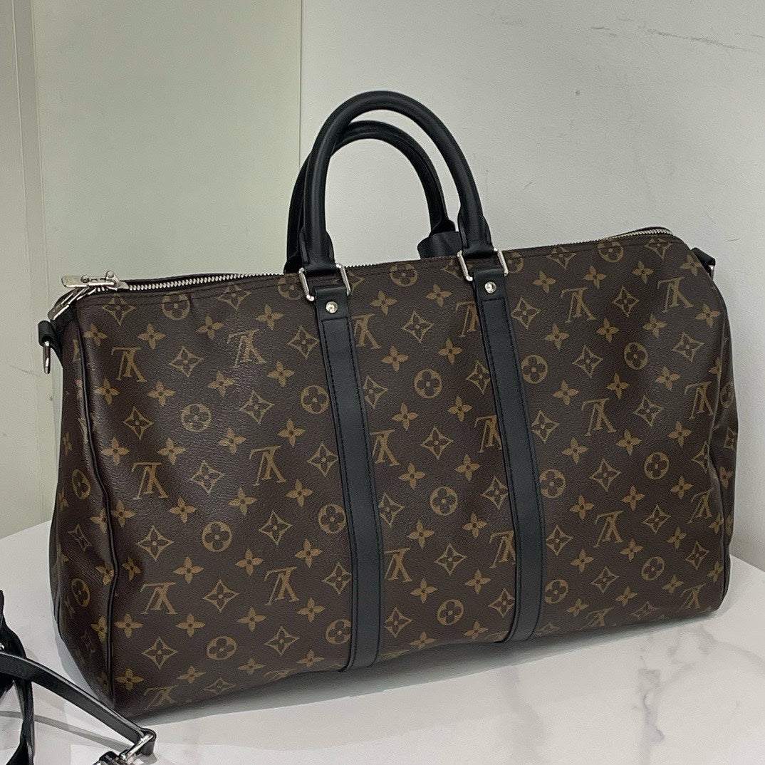Louis Vuitton Keepall 45 Monogram Brown Travel Bag