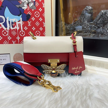Gucci Queen Margarita Red White Bag
