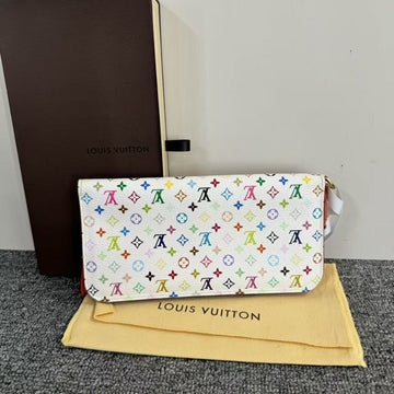 Louis Vuitton Multicolor Sarah Wallet White