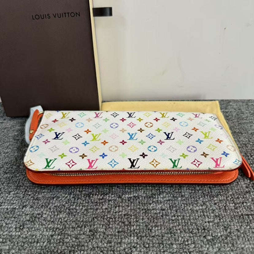 Louis Vuitton Multicolor Sarah Wallet White
