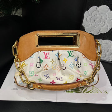 Louis Vuitton Judy White Multicolor Handbag