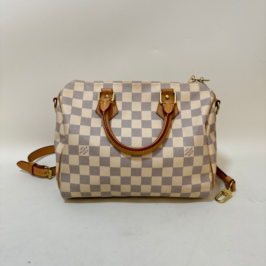 Louis Vuitton Speedy 25 Damier Azur Handbag