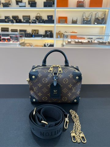 Louis Vuitton Petite Malle Souple Brown Monogram Bag