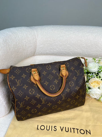 Louis Vuitton Speedy 30 Monogram Canvas Handbag