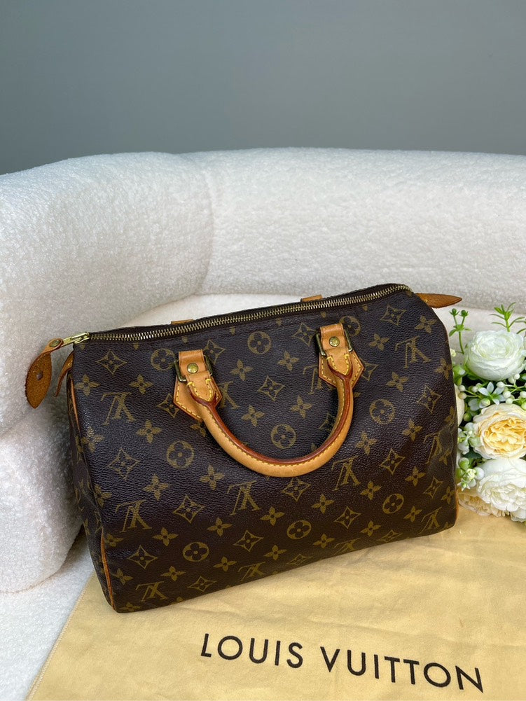 Louis Vuitton Speedy 30 Monogram Canvas Handbag