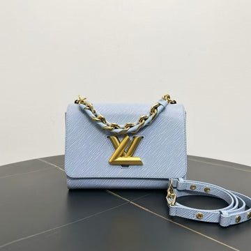 Louis Vuitton Twist Medium Light Blue Shoulder Bag