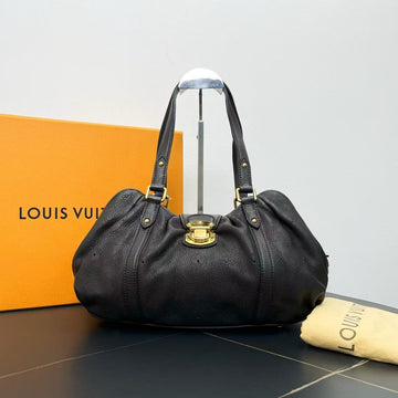Louis Vuitton Mahina Leather Black Tote Bag
