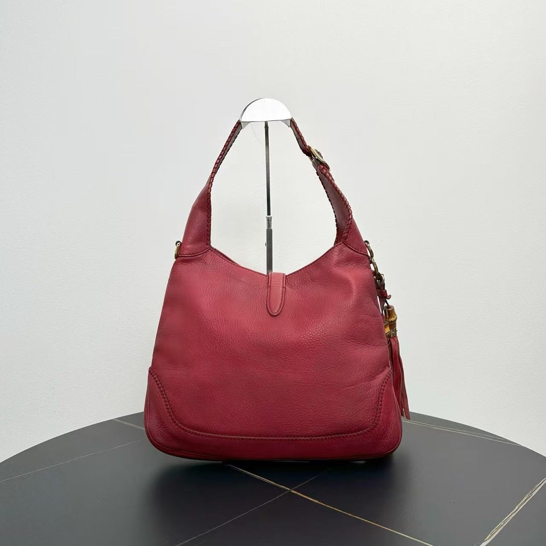Gucci Jackie Red Leather Underarm Bag