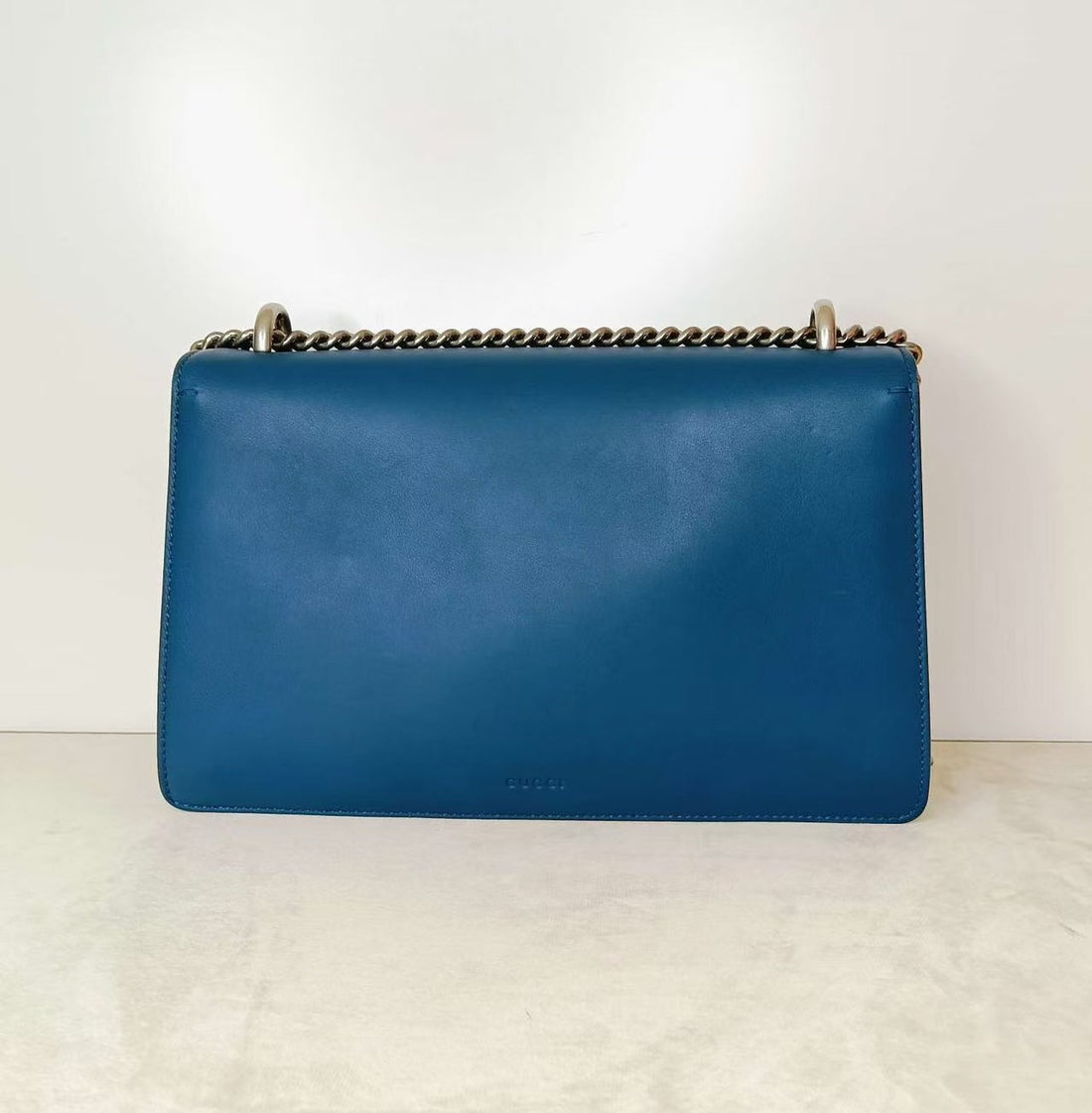 Gucci Dionysus Blue Leather Shoulder Bag
