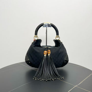 Gucci Babouska Black Tassel Tote Bag
